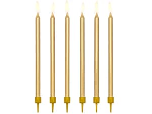 12 ouro 12 velas altas ouro