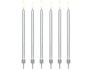 12 prata 12 velas altas prata