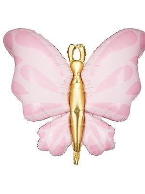borb rosa Balão Borboleta Rosa 70CM
