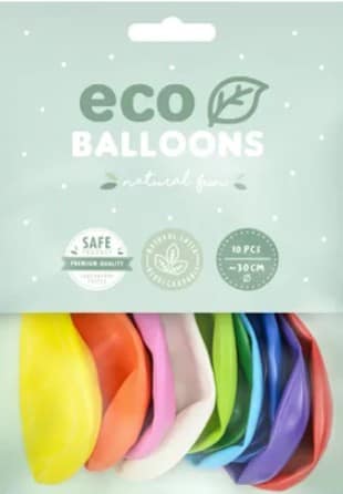 mult30 10 balões latex multicolor 30cm