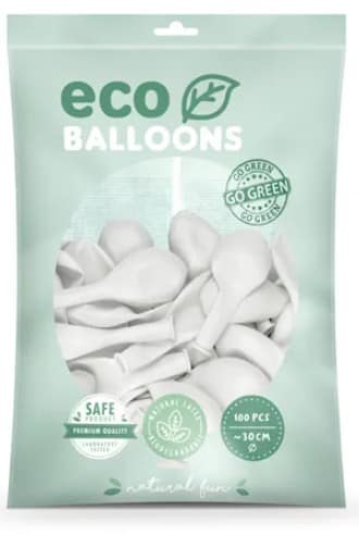 branco2 100 balões latex Branco 30cm