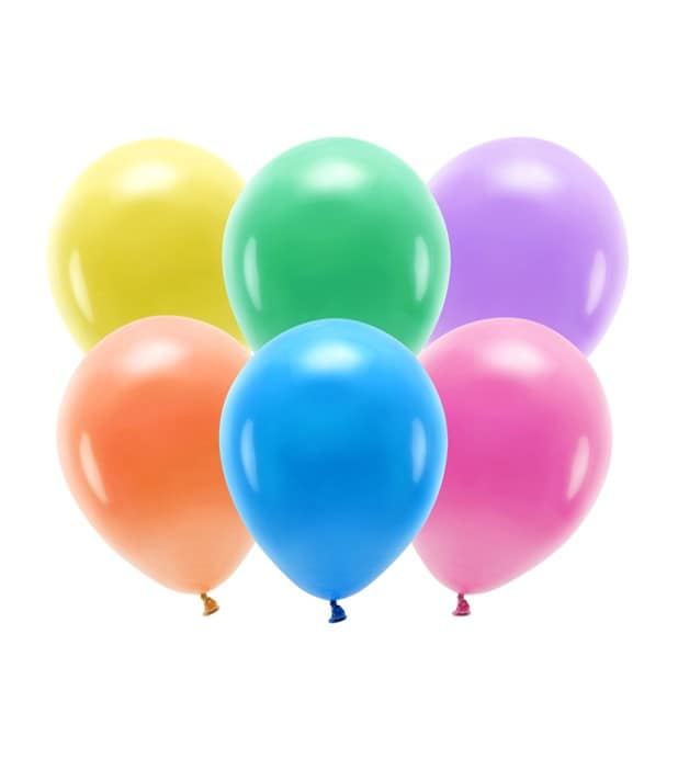 mix 26 10 balões latex multicolor 26cm
