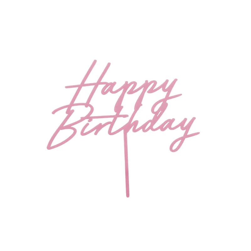Birthday Rosa Topo de Bolo Happy Birthday Rosa